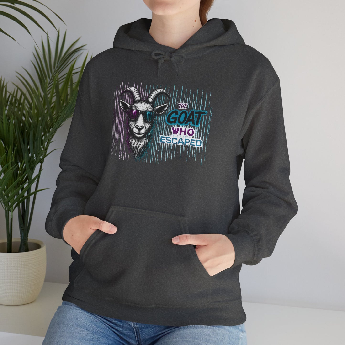 The GOAT Who Escaped™ Hoodie | Funny Inspirational Unisex Graphic Hoodie