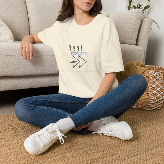 Heal Forward T-Shirt — Inspirational Recovery Tee with Arrow Graphic