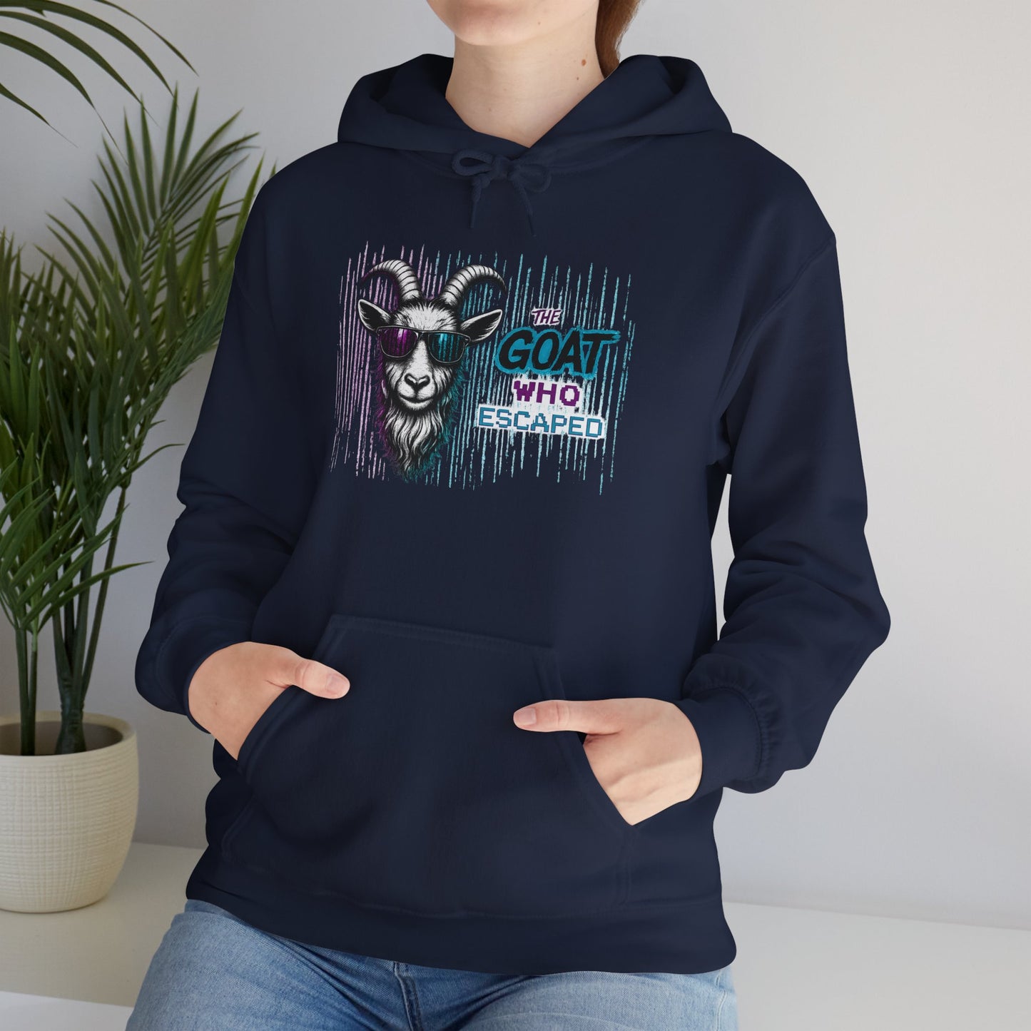 The GOAT Who Escaped™ Hoodie | Funny Inspirational Unisex Graphic Hoodie