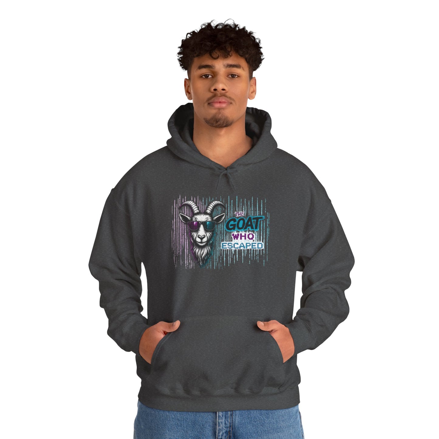 The GOAT Who Escaped™ Hoodie | Funny Inspirational Unisex Graphic Hoodie