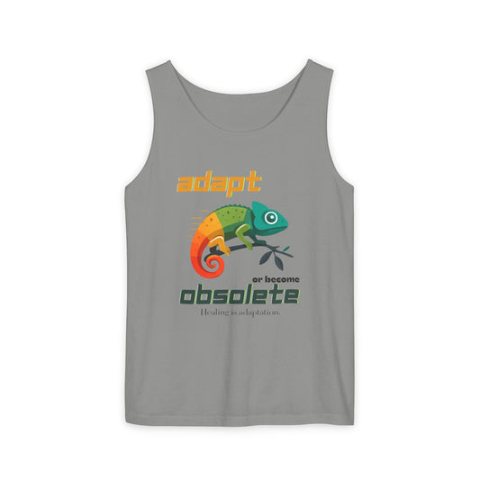Adapt or Become Obsolete Chameleon Tank Top