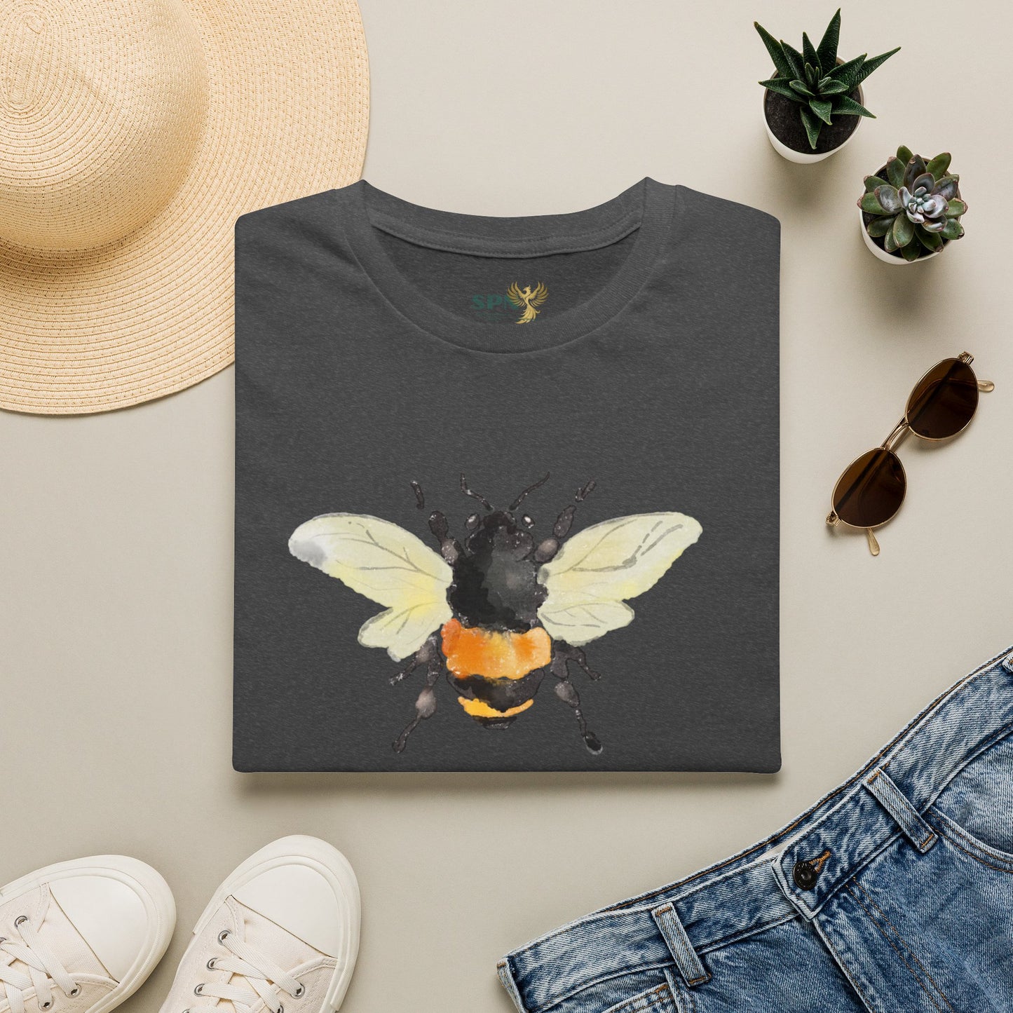 Bee Graphic T-Shirt — 'The Change' Watercolor Bee Tee