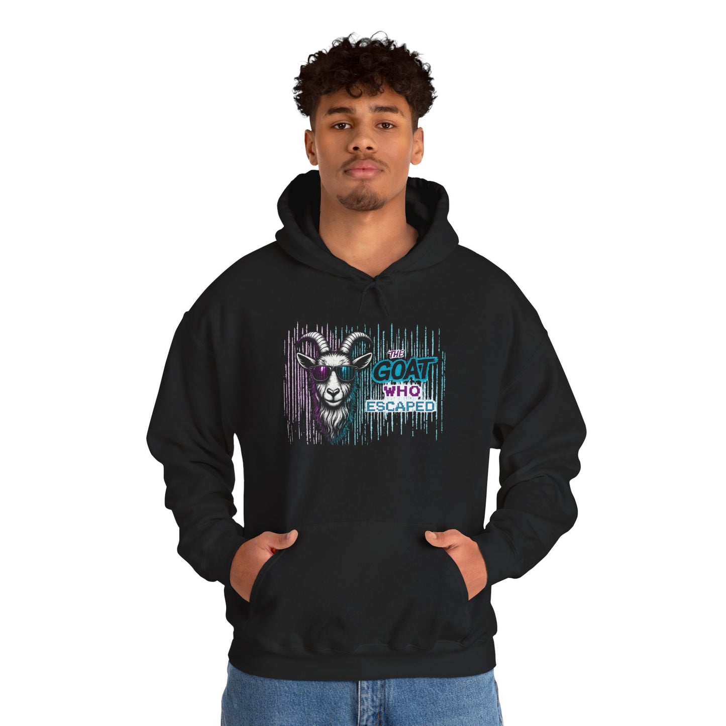 The GOAT Who Escaped™ Hoodie | Funny Inspirational Unisex Graphic Hoodie