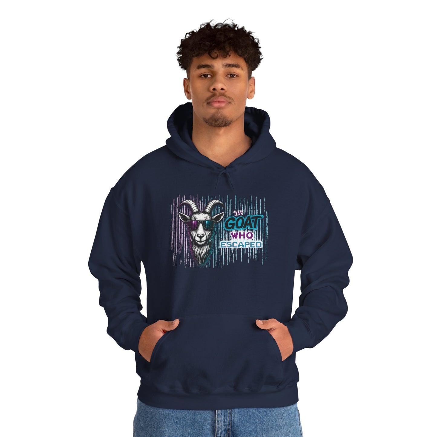 The GOAT Who Escaped™ Hoodie | Funny Inspirational Unisex Graphic Hoodie