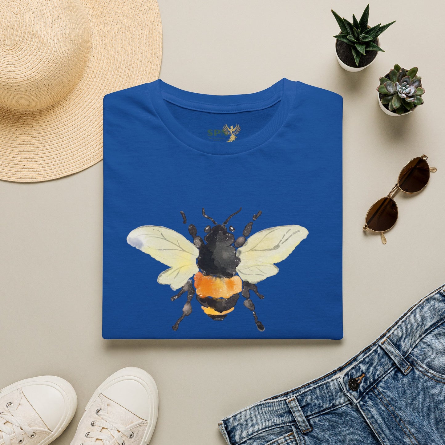 Bee Graphic T-Shirt — 'The Change' Watercolor Bee Tee