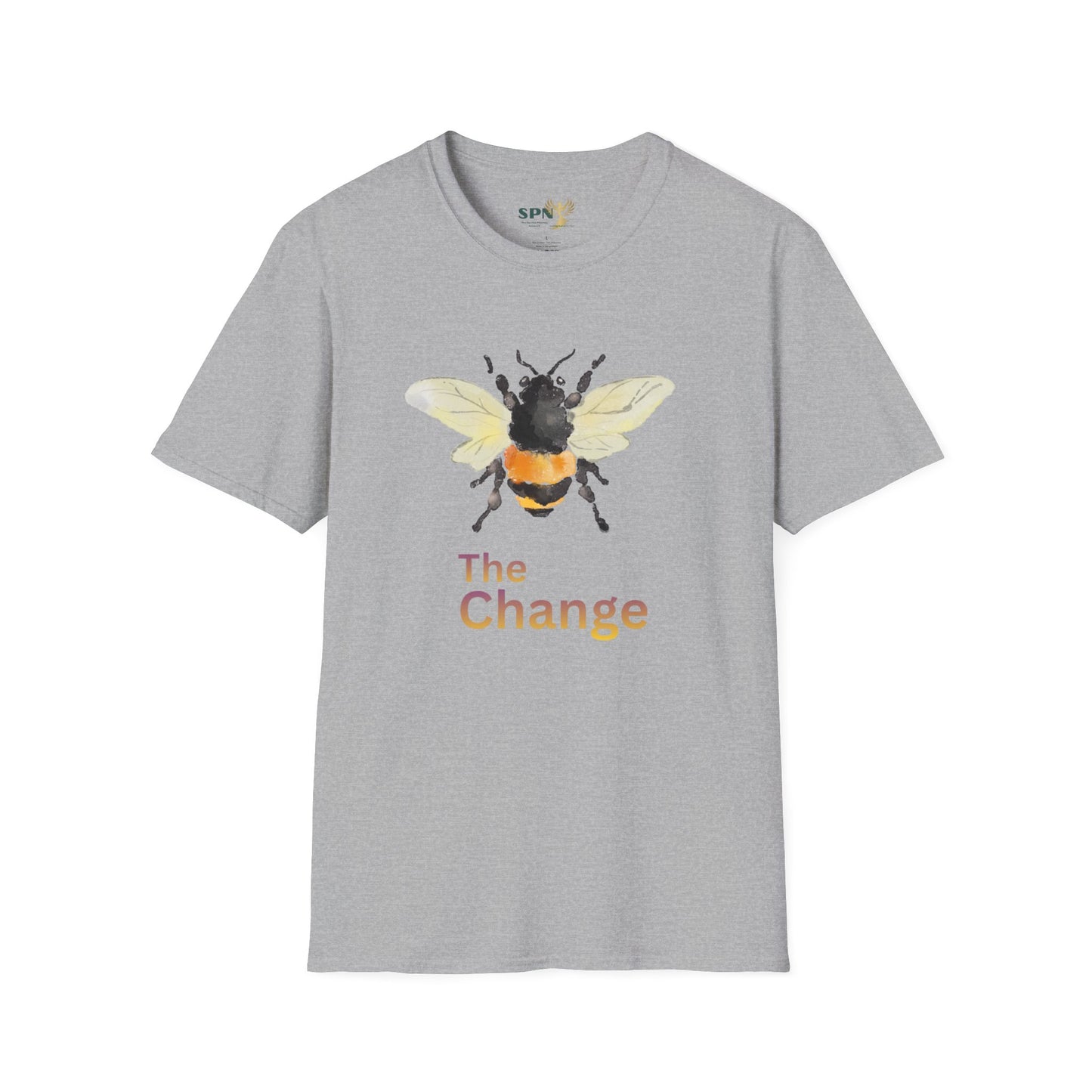 Bee Graphic T-Shirt — 'The Change' Watercolor Bee Tee