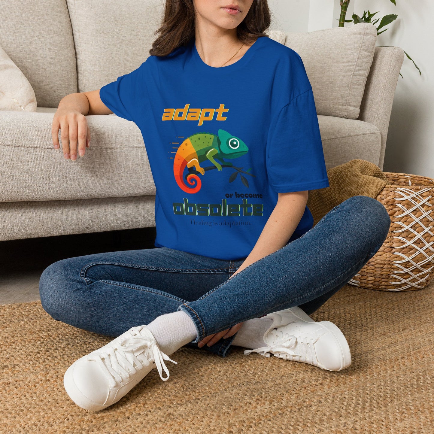 "Adapt or Become Obsolete" Inspirational Graphic Tee