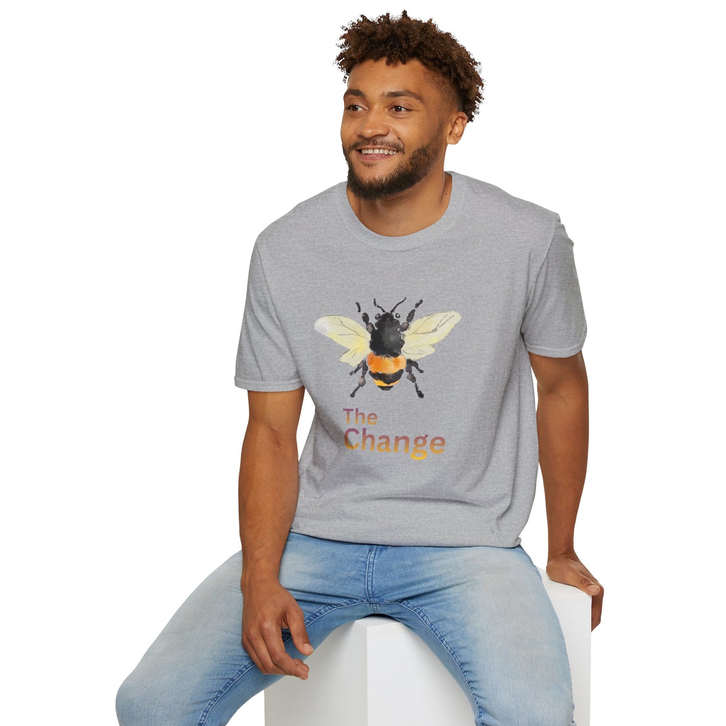Bee Graphic T-Shirt — 'The Change' Watercolor Bee Tee