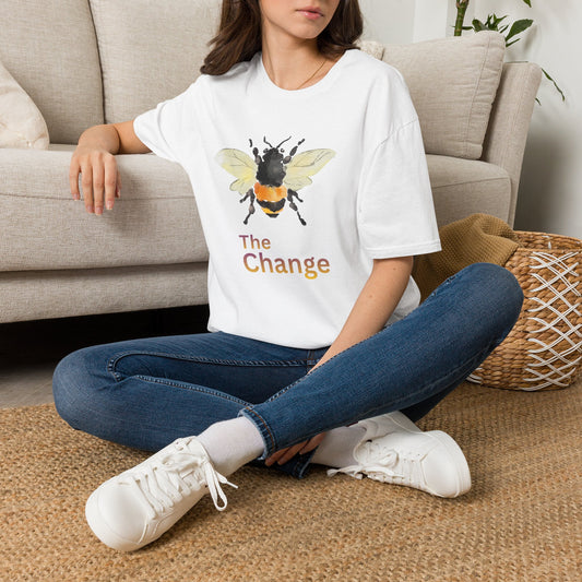 Bee Graphic T-Shirt — 'The Change' Watercolor Bee Tee