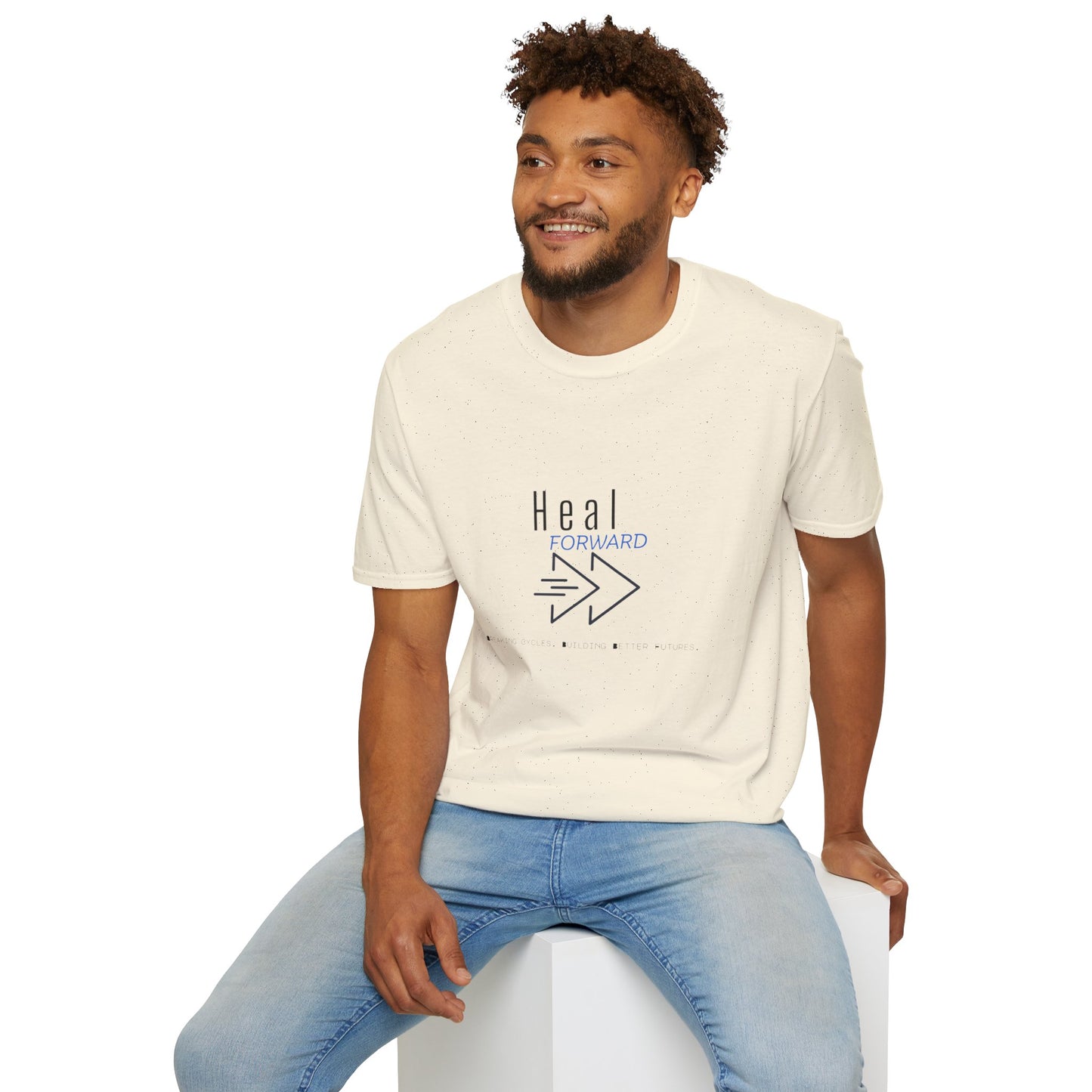 Heal Forward T-Shirt — Inspirational Recovery Tee with Arrow Graphic