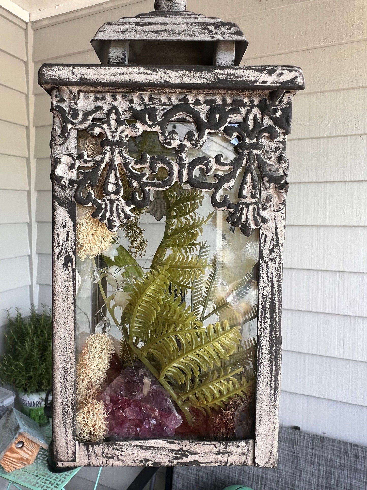 Manifestation Fairy Lantern spiritual gift Crystal totem amethyst aura quartz Fairies Flowers Spiritual vessel gift