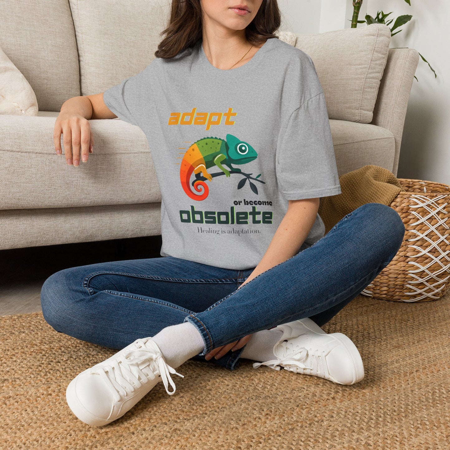 "Adapt or Become Obsolete" Inspirational Graphic Tee