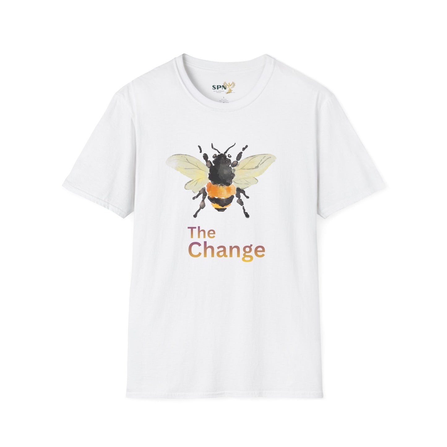 Bee Graphic T-Shirt — 'The Change' Watercolor Bee Tee