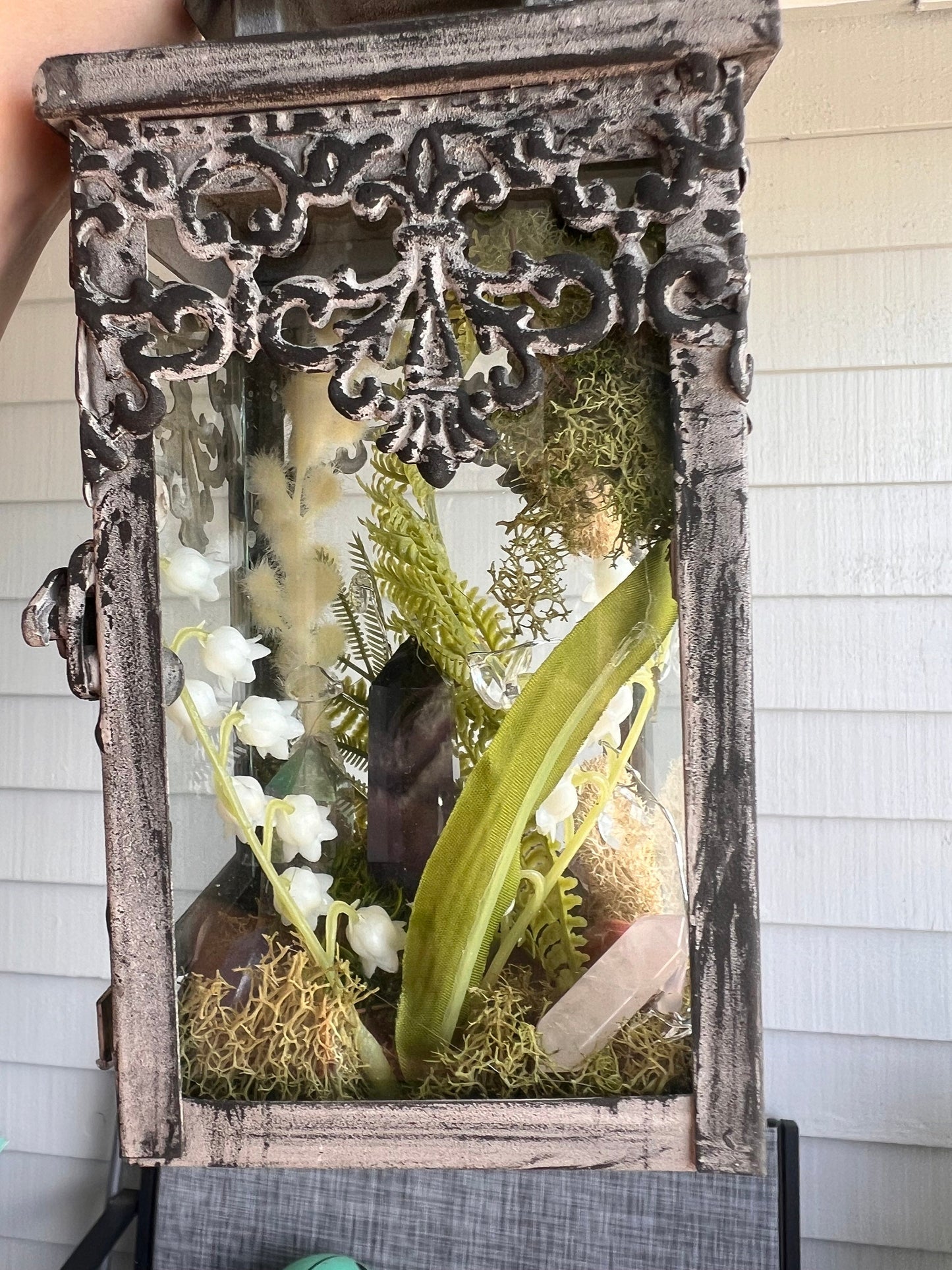 Manifestation Fairy Lantern spiritual gift Crystal totem amethyst aura quartz Fairies Flowers Spiritual vessel gift