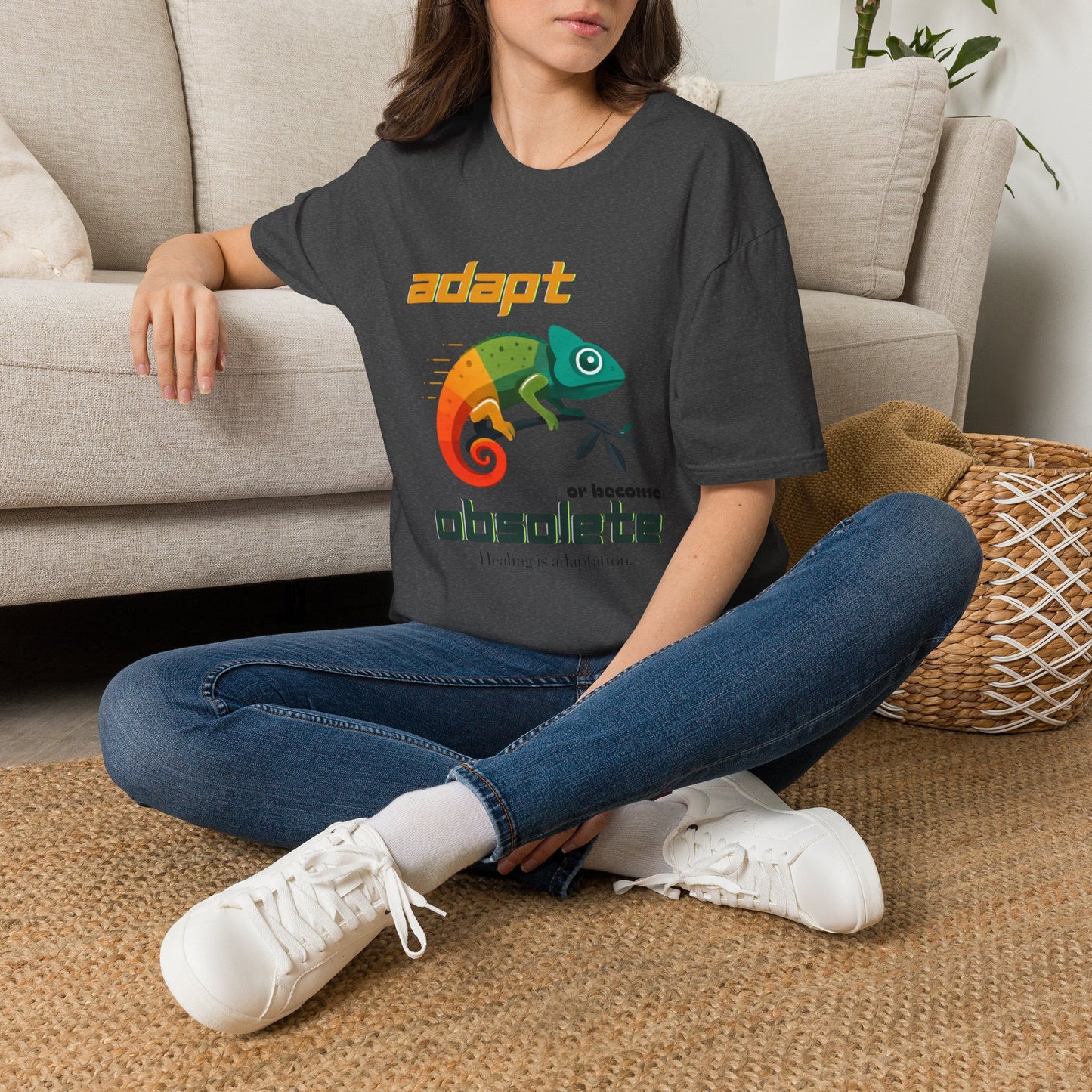 "Adapt or Become Obsolete" Inspirational Graphic Tee