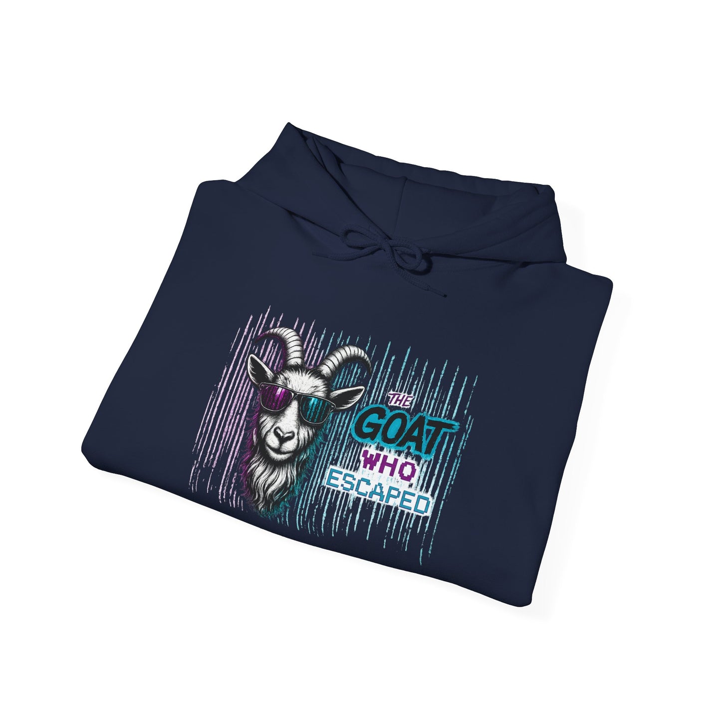 The GOAT Who Escaped™ Hoodie | Funny Inspirational Unisex Graphic Hoodie