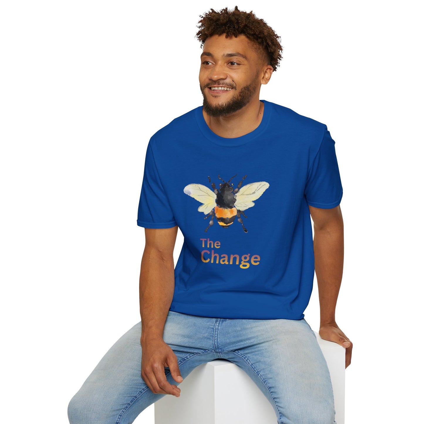 Bee Graphic T-Shirt — 'The Change' Watercolor Bee Tee