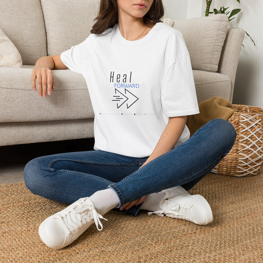 Heal Forward T-Shirt — Inspirational Recovery Tee with Arrow Graphic