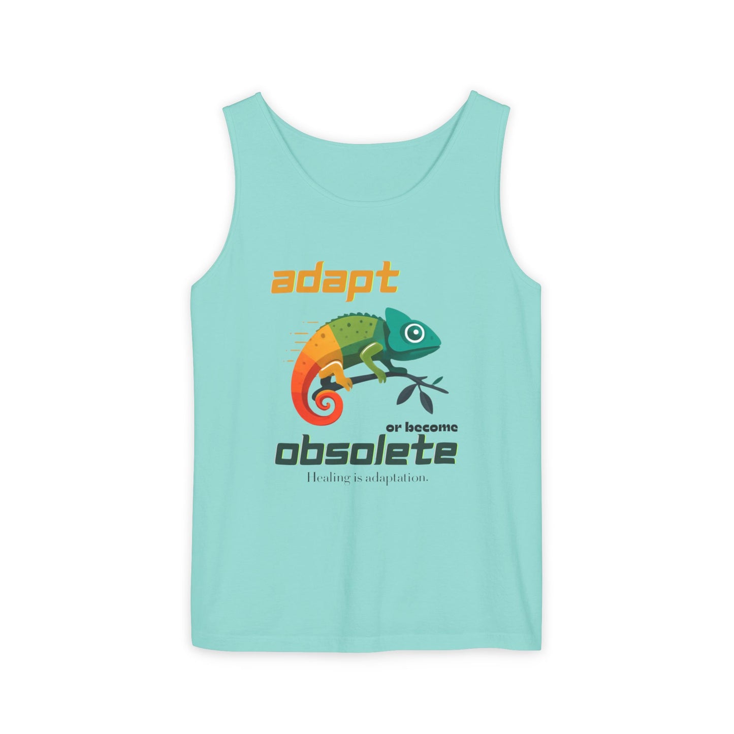 Adapt or Become Obsolete Chameleon Tank Top