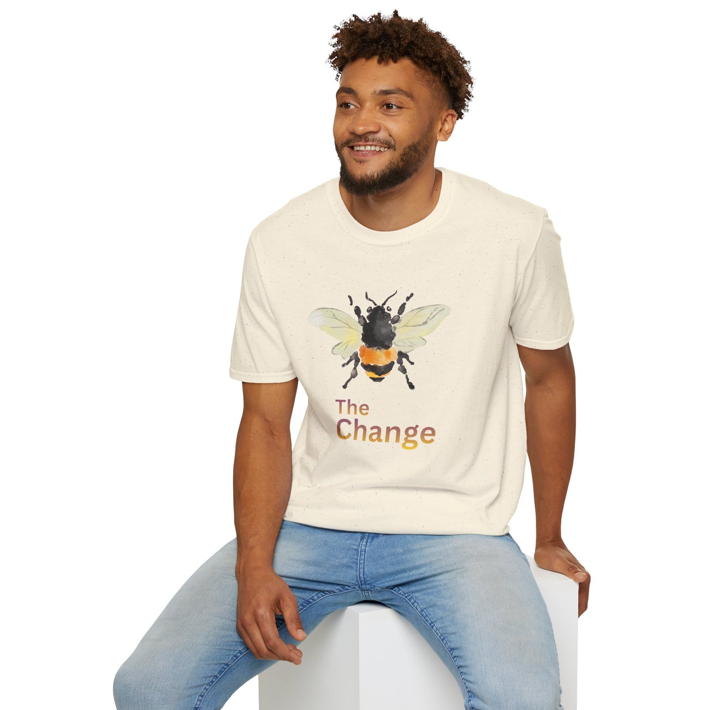 Bee Graphic T-Shirt — 'The Change' Watercolor Bee Tee
