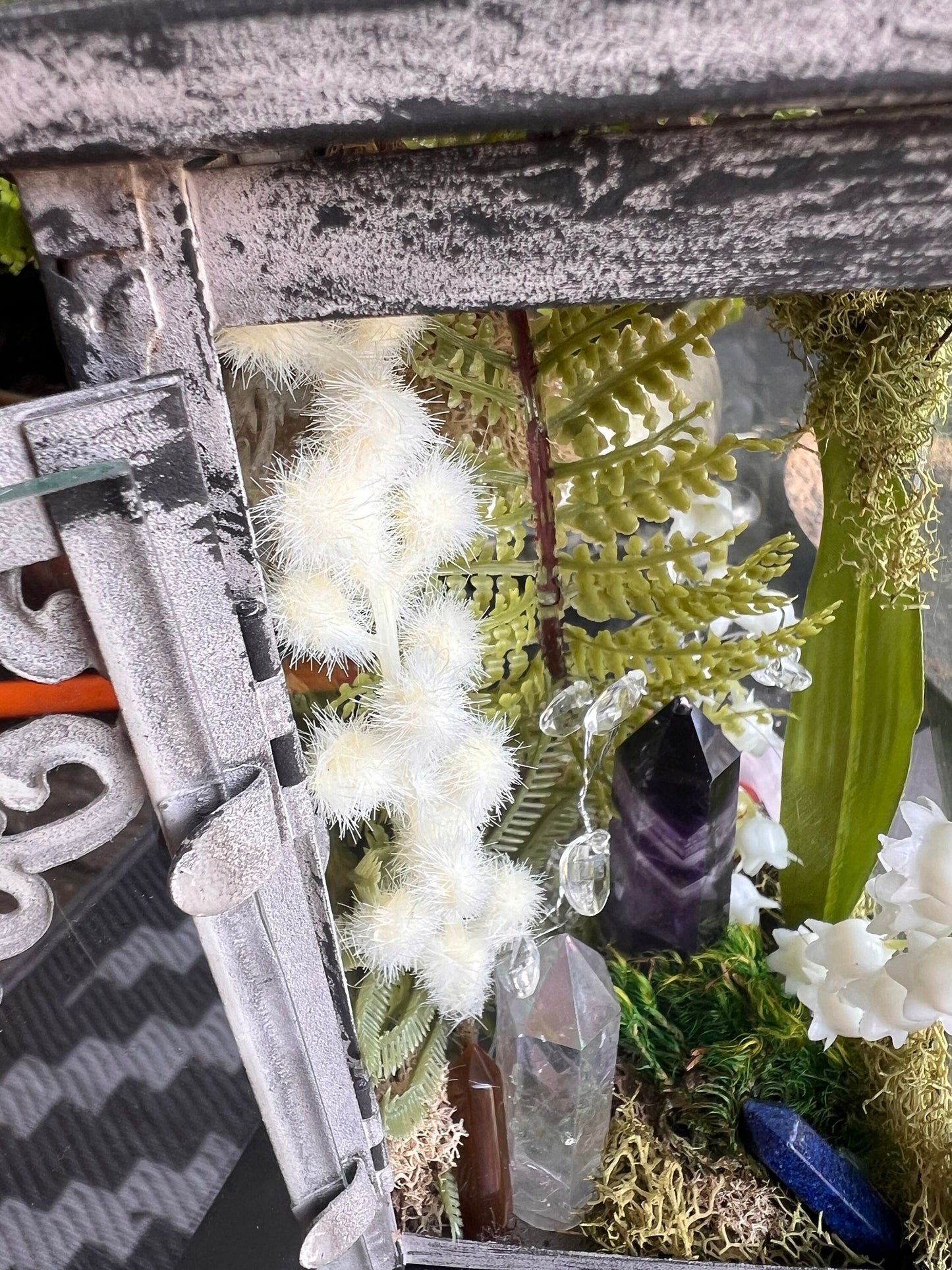 Manifestation Fairy Lantern spiritual gift Crystal totem amethyst aura quartz Fairies Flowers Spiritual vessel gift